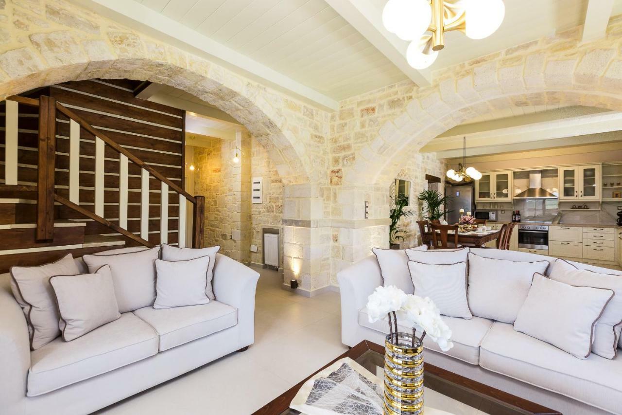 Caramel Villa, With 40M2 Pool & Spa Whirlpool, By Thinkvilla Pánormos Esterno foto